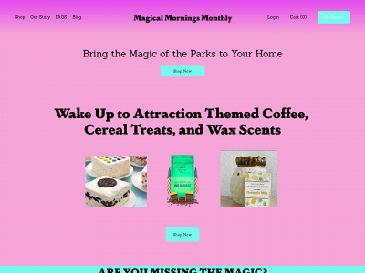 magicalmorningsmonthly.com snapshot