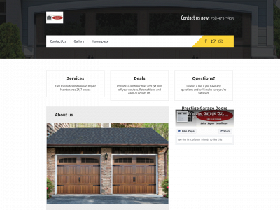 prestigegaragedoorsinc.com snapshot