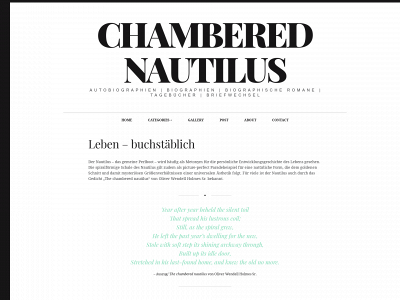 chamberednautilus.de snapshot