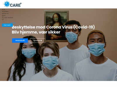 covidcare.dk snapshot