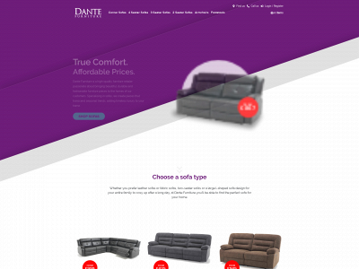 dantefurniture.co.uk snapshot