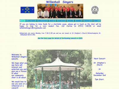 willenhallsingers.org snapshot
