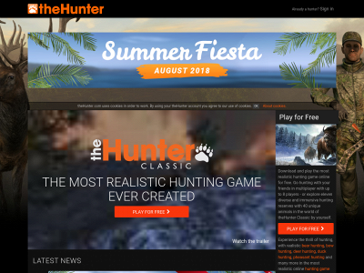 thehunter.com snapshot