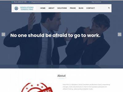 sosolutionsconsulting.com snapshot