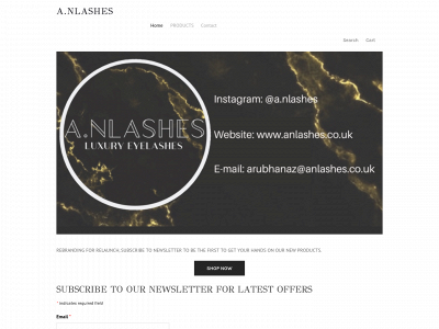 www.anlashes.co.uk snapshot