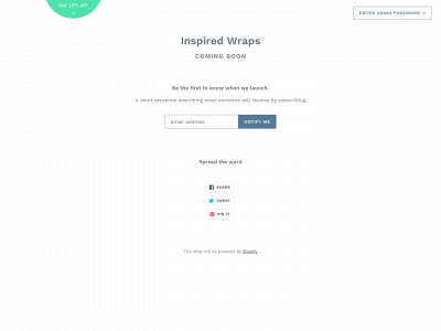inspiredwraps.com snapshot