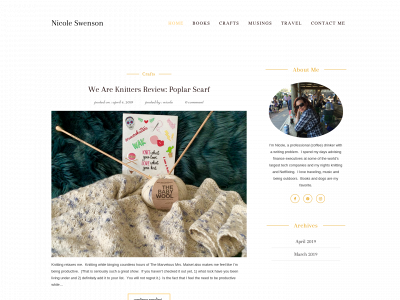nicoleswenson.com snapshot