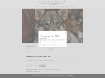 poshpawsanimalhotel.co.uk snapshot