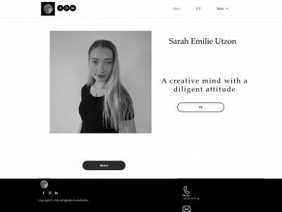 sarahutzon.dk snapshot
