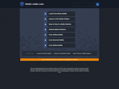 static-radio.com snapshot