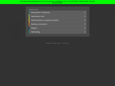 restorationgolf.com snapshot