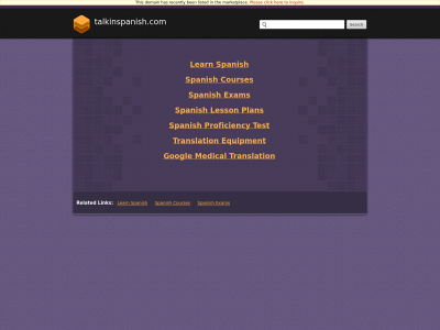 talkinspanish.com snapshot
