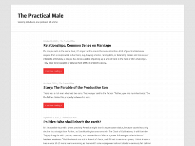 thepracticalmale.com snapshot