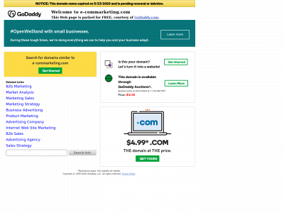 www.e-commarketing.com snapshot