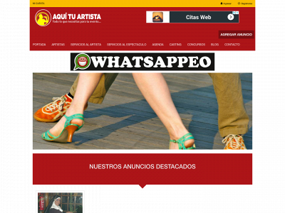 aquituartista.com snapshot