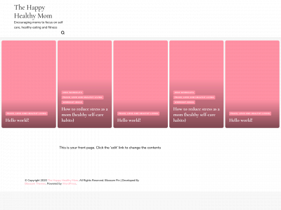 bethehealthymom.com snapshot