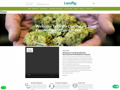 leaflydispensaryshop.com snapshot