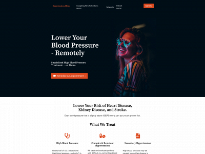 thehypertensionclinic.com snapshot