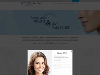 thevalentineclinic.com snapshot