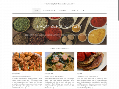 zerototasty.com snapshot