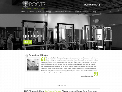 rootsmindbody.com snapshot