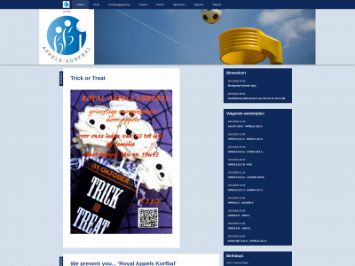 korfbalclubappels.be snapshot