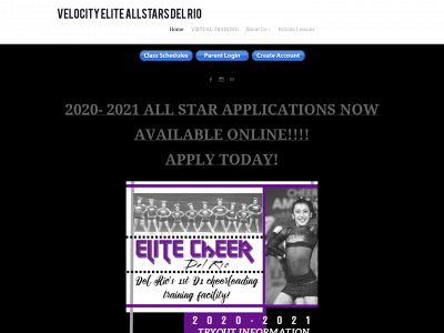 www.velocityeliteallstars.com snapshot