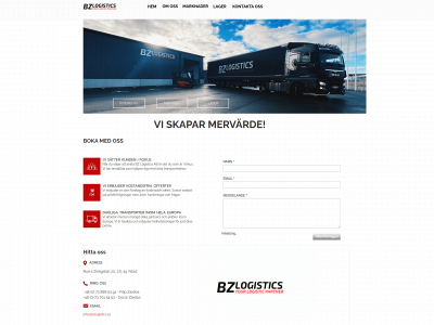 bzlogistics.se snapshot