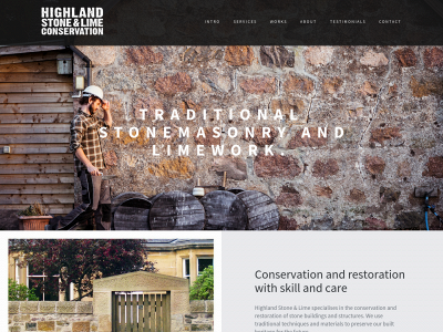 highlandstonemasonry.co.uk snapshot