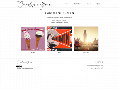 thecarolynegreen.com snapshot