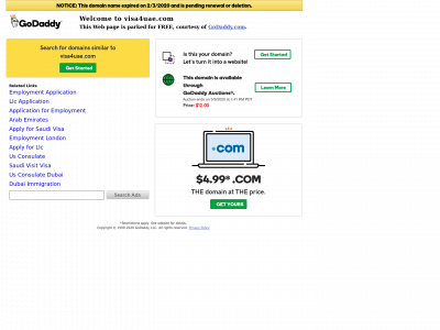 visa4uae.com snapshot