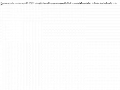 scarletroseevents.com snapshot