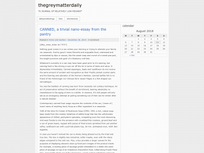 thegreymatterdaily.com snapshot