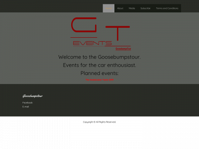 goosebumpstour.com snapshot