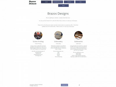 brazosdesigns.com snapshot