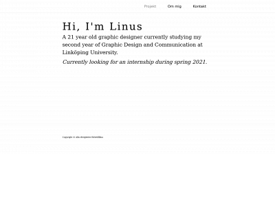 linusfroberg.com snapshot