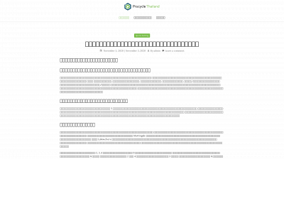 prucyclethailand.com snapshot