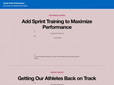 carterpeakperformance.com snapshot