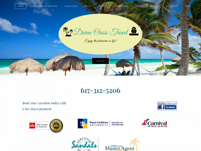 www.divineoasistravel.com snapshot