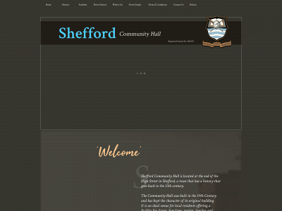 sheffordcommunityhall.co.uk snapshot