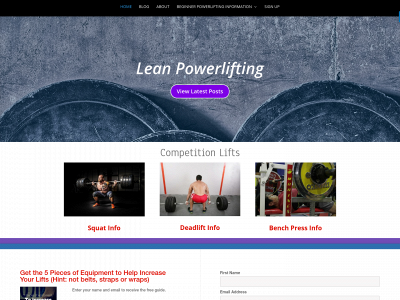 leanpowerlifting.com snapshot