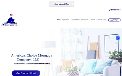 www.americaschoicemortgage.com snapshot