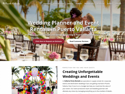 www.vallartapartyrentals.com snapshot