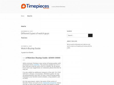 timepieces.one snapshot