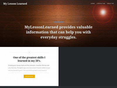 mylessonlearned.com snapshot