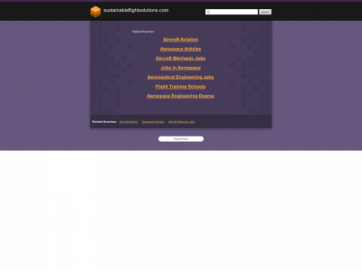 sustainableflightsolutions.com snapshot