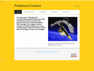 pridemoredesign.com snapshot
