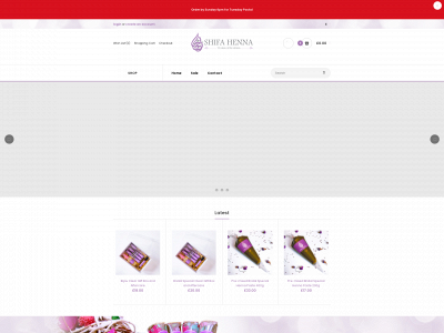 shifahenna.co.uk snapshot