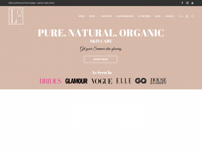 lunaoilorganics.com snapshot
