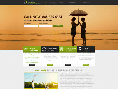 megainsurancecenter.com snapshot